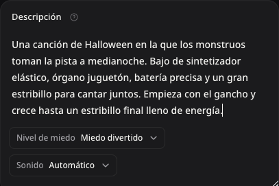 Campo real de descripción con una idea para una fiesta de monstruos